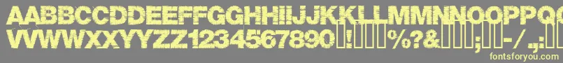 Base05-Schriftart – Gelbe Schriften auf grauem Hintergrund
