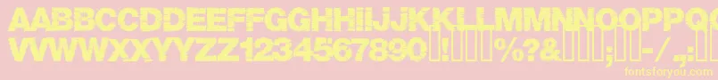 Base05 Font – Yellow Fonts on Pink Background