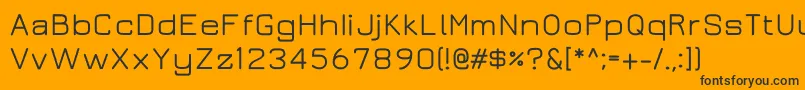 Juramedium Font – Black Fonts on Orange Background