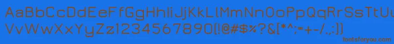 Juramedium Font – Brown Fonts on Blue Background