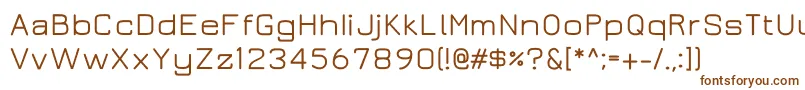 Juramedium Font – Brown Fonts on White Background