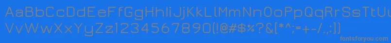 Juramedium Font – Gray Fonts on Blue Background