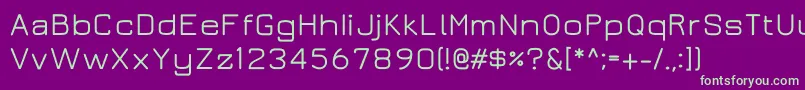 Juramedium Font – Green Fonts on Purple Background