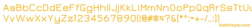 Juramedium Font – Orange Fonts on White Background