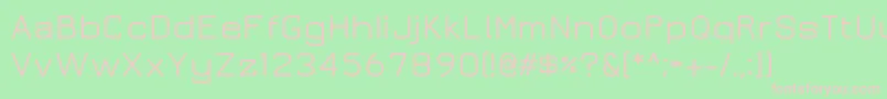 Juramedium Font – Pink Fonts on Green Background