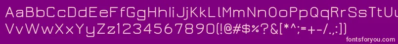 Juramedium Font – Pink Fonts on Purple Background
