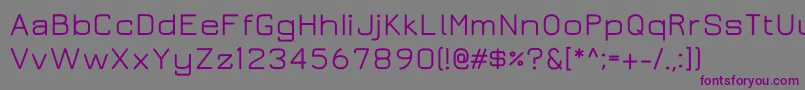Juramedium-Schriftart – Violette Schriften auf grauem Hintergrund