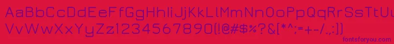 Juramedium Font – Purple Fonts on Red Background