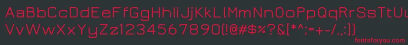 Juramedium Font – Red Fonts on Black Background