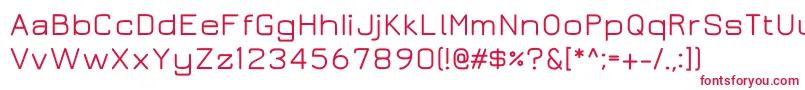 Juramedium Font – Red Fonts on White Background