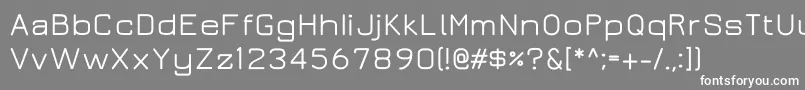 フォントJuramedium – 灰色の背景に白い文字