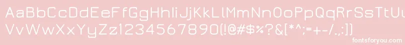 Juramedium Font – White Fonts on Pink Background