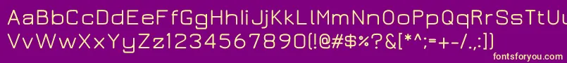 Juramedium Font – Yellow Fonts on Purple Background