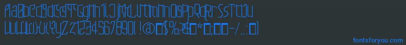 Sfilth Font – Blue Fonts on Black Background