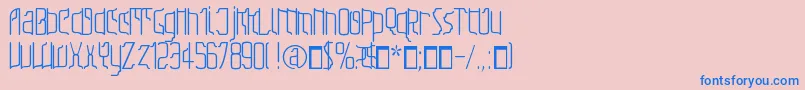 Sfilth Font – Blue Fonts on Pink Background