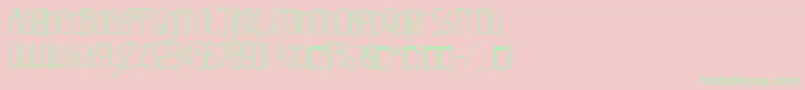 Sfilth Font – Green Fonts on Pink Background