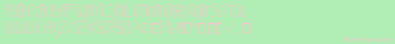 Sfilth Font – Pink Fonts on Green Background