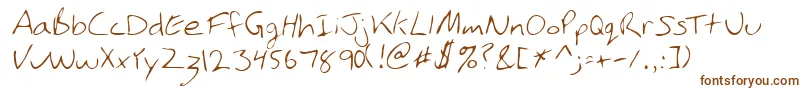PhamRegular Font – Brown Fonts on White Background