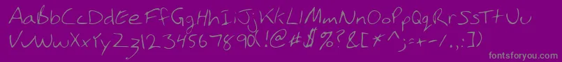PhamRegular-Schriftart – Graue Schriften auf violettem Hintergrund