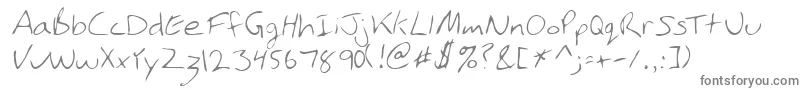 PhamRegular Font – Gray Fonts on White Background