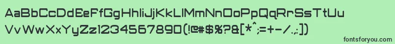 fuente ClassicRobotCondensed – Fuentes Negras Sobre Fondo Verde