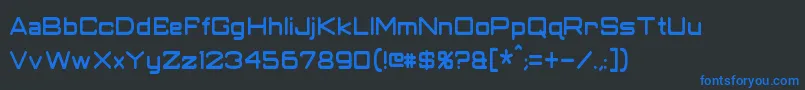 fuente ClassicRobotCondensed – Fuentes Azules Sobre Fondo Negro
