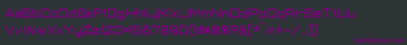Шрифт ClassicRobotCondensed – фиолетовые шрифты на чёрном фоне