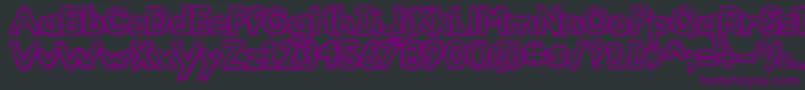 BmdTheBeautifulOnes Font – Purple Fonts on Black Background