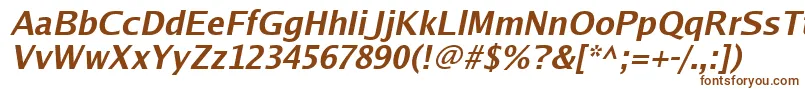 Luxisbi-fontti – ruskeat fontit