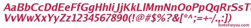 Шрифт Luxisbi – красные шрифты
