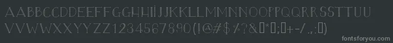 Шрифт Blazeradley – серые шрифты на чёрном фоне
