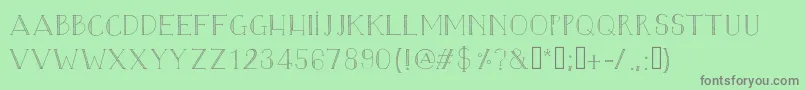 Blazeradley Font – Gray Fonts on Green Background