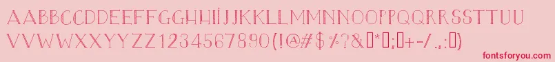 Blazeradley Font – Red Fonts on Pink Background