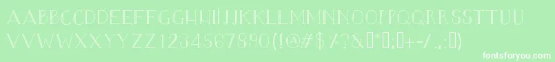 Blazeradley Font – White Fonts on Green Background