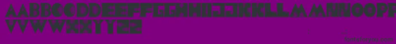 フォントJmhAlienSound – 紫の背景に黒い文字