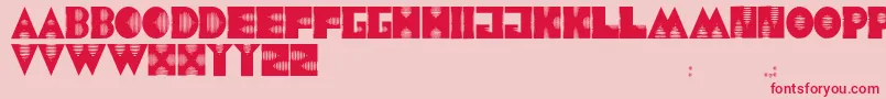 JmhAlienSound Font – Red Fonts on Pink Background