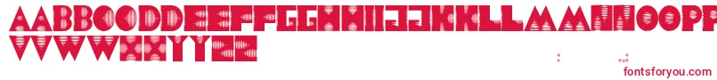 JmhAlienSound Font – Red Fonts on White Background
