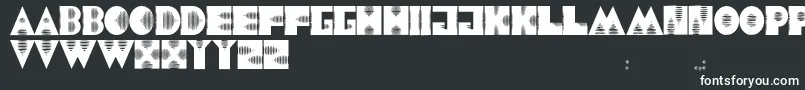 JmhAlienSound-fontti – valkoiset fontit mustalla taustalla