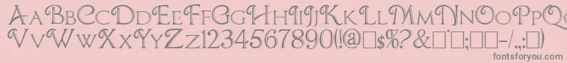 Шрифт CBoxD – серые шрифты на розовом фоне