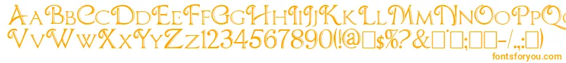 Шрифт CBoxD – оранжевые шрифты
