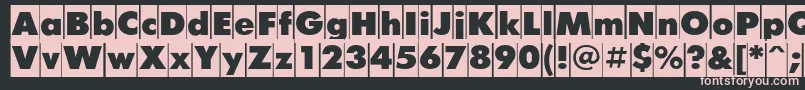 FuturiscameoCyrillic Font – Pink Fonts on Black Background
