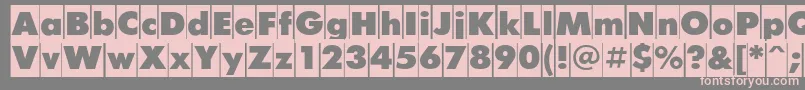 FuturiscameoCyrillic Font – Pink Fonts on Gray Background