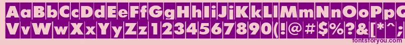 FuturiscameoCyrillic Font – Purple Fonts on Pink Background