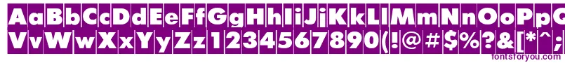 FuturiscameoCyrillic Font – Purple Fonts on White Background