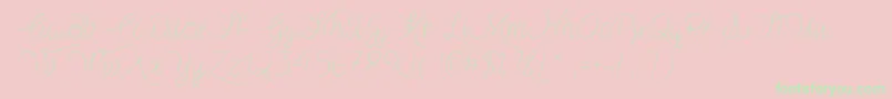 フォントVampireHeartTtf – ピンクの背景に緑の文字