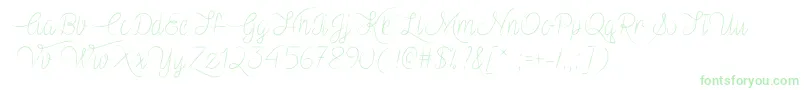 VampireHeartTtf Font – Green Fonts on White Background