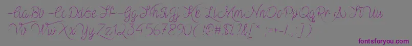 Police VampireHeartTtf – polices violettes sur fond gris
