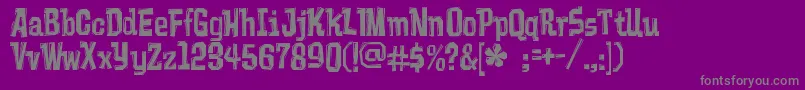 VademecumRegular Font – Gray Fonts on Purple Background