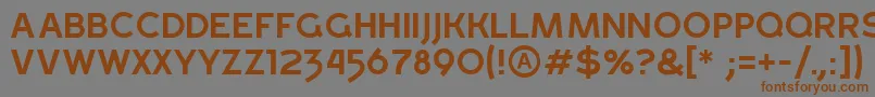 fuente GrossRegular – Fuentes Marrones Sobre Fondo Gris