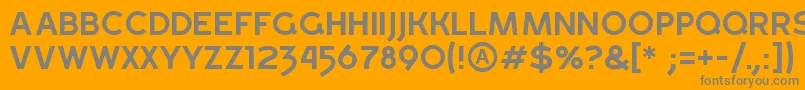 GrossRegular Font – Gray Fonts on Orange Background